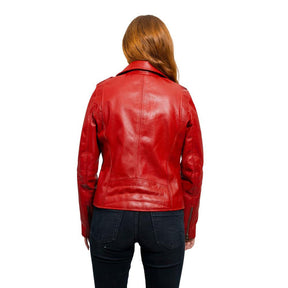 Abigail- Vintage Moto Leather Jacket