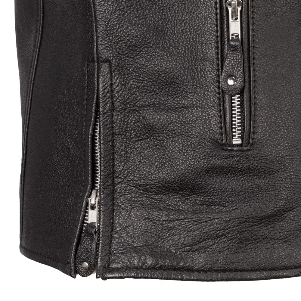DAREDEVIL Café Style Men's Leather Motorcycle Jacket Men's Motorcycle Jacket Best Leather Ny