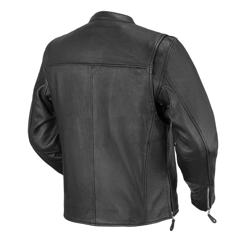 DAREDEVIL Café Style Men's Leather Motorcycle Jacket Men's Motorcycle Jacket Best Leather Ny