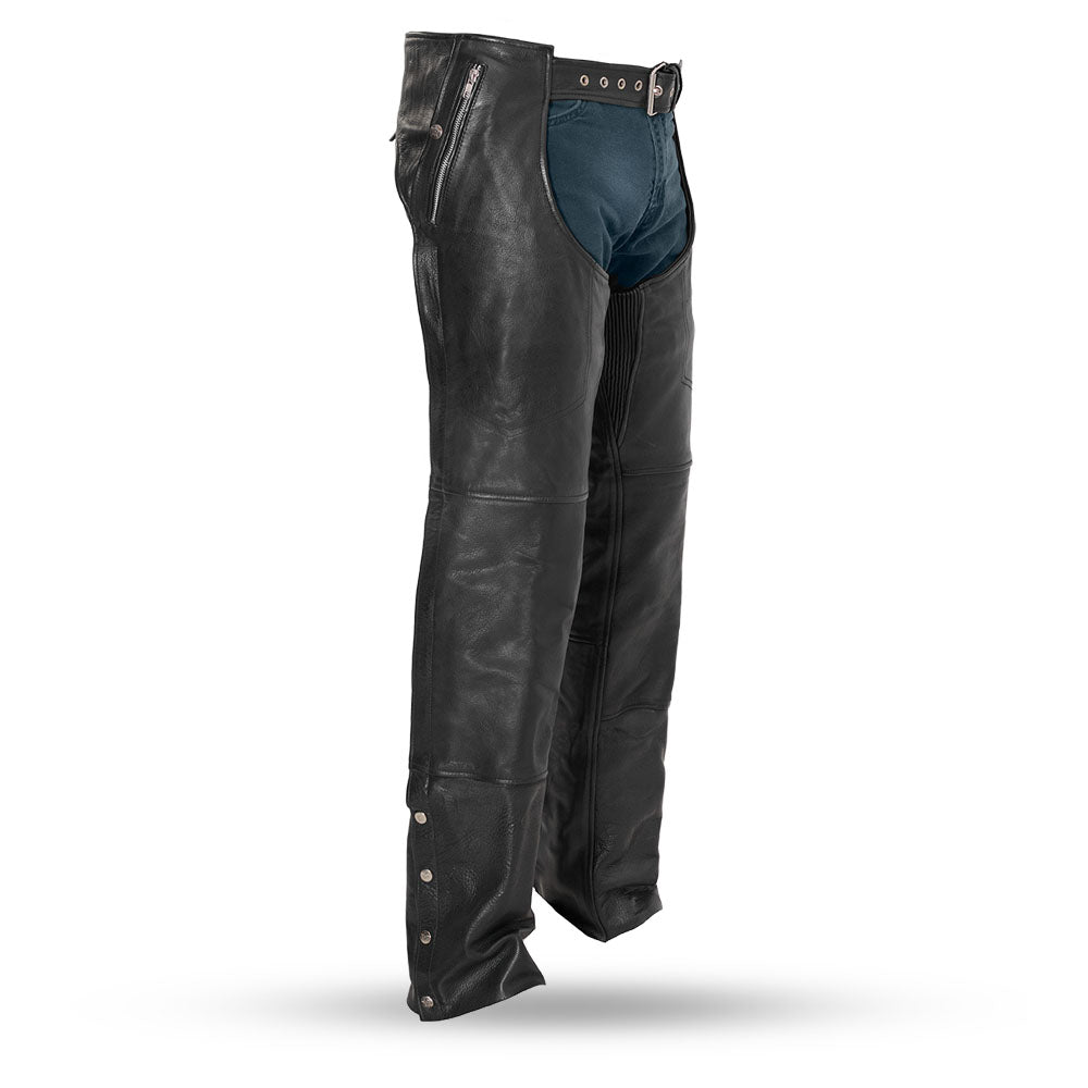 ARDOR Motorcycle Leather Chaps Chaps Best Leather Ny 3XS Black 