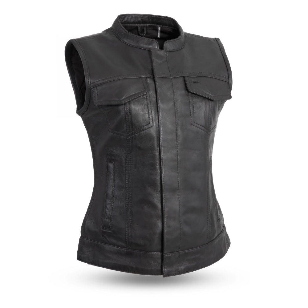 ARYA Motorcycle Leather Vest Women's Leather Vest Best Leather Ny XS