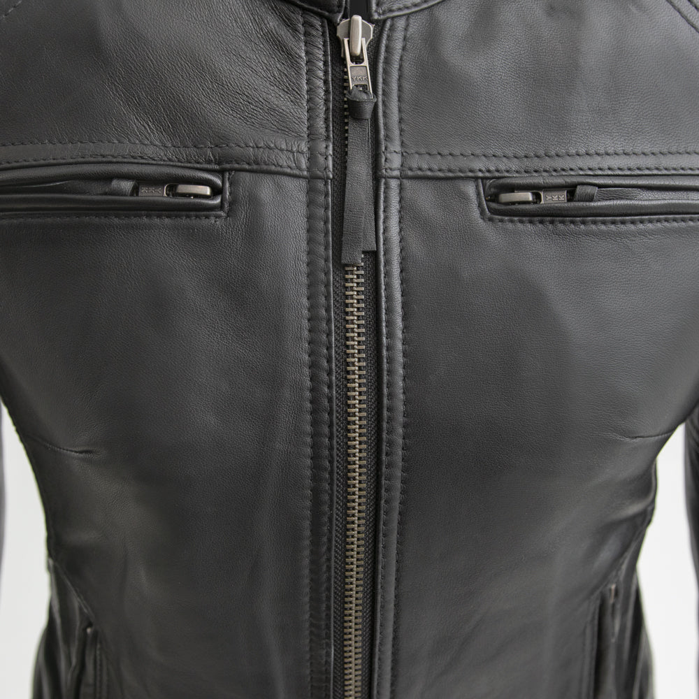 ASLAUG Motorcycle Leather Jacket Women's Leather Jacket Best Leather Ny   