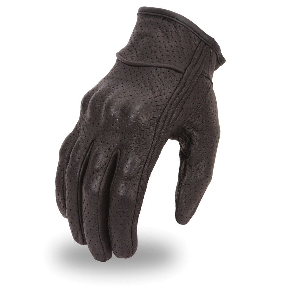AVER - Perforated Leather Gloves Gloves Best Leather Ny XS  
