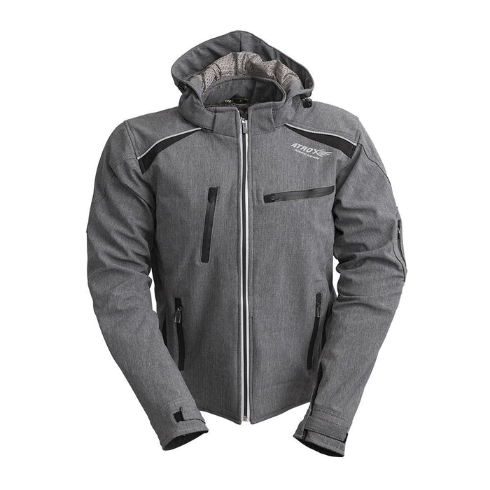 Avinghop Soft-Shell Touring Jacket Men's Soft-Shell Jacket Best Leather Ny S Black Grey 