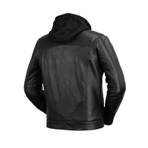 Axel - Men's Hooded Leather Jacket