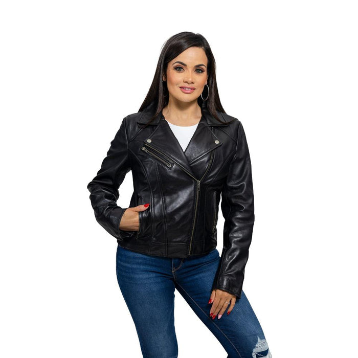 Betsy - Women's Fashion Lambskin Leather Jacket (Black) Jacket Best Leather Ny   