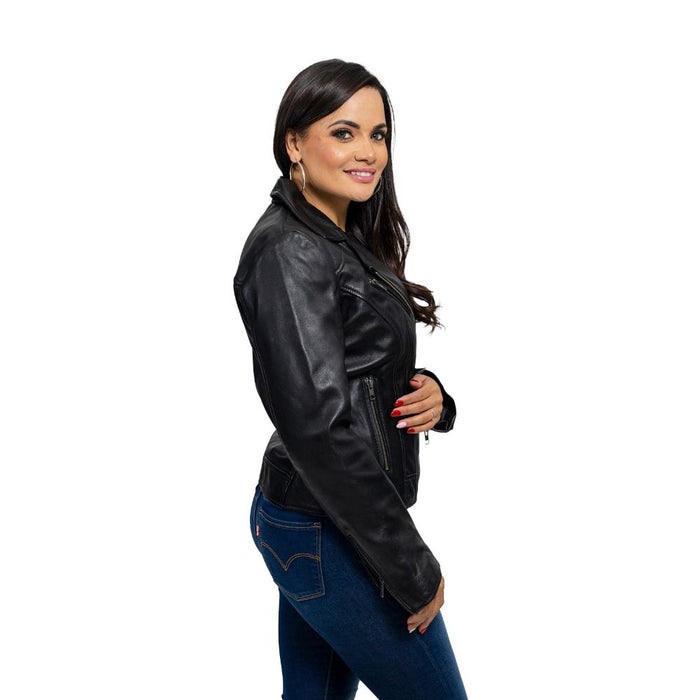 Betsy - Women's Fashion Lambskin Leather Jacket (Black) Women's Fashion Leather Jacket Best Leather Ny
