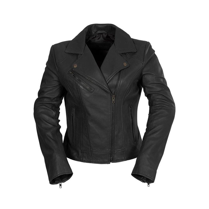 Betsy - Women's Fashion Lambskin Leather Jacket (Black) Jacket Best Leather Ny XS Black 