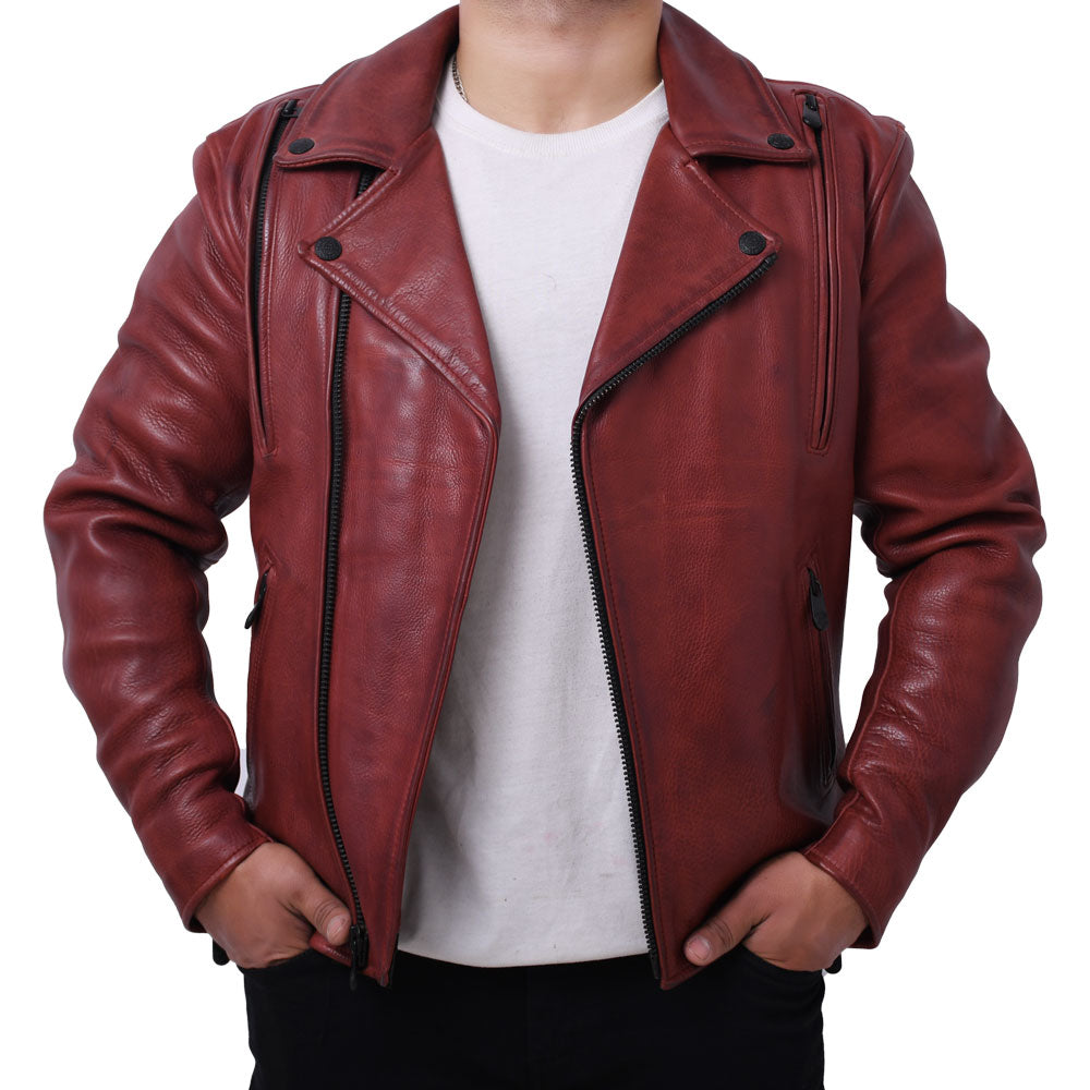 BIKER THRILL Men's Leather Motorcycle Jacket Men's Motorcycle Jacket Best Leather Ny