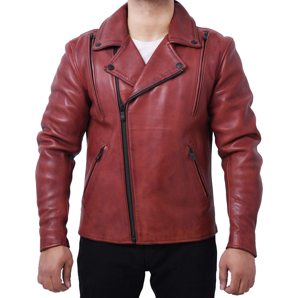 BIKER THRILL Motorcycle Leather Jacket Men's Jacket Best Leather Ny   