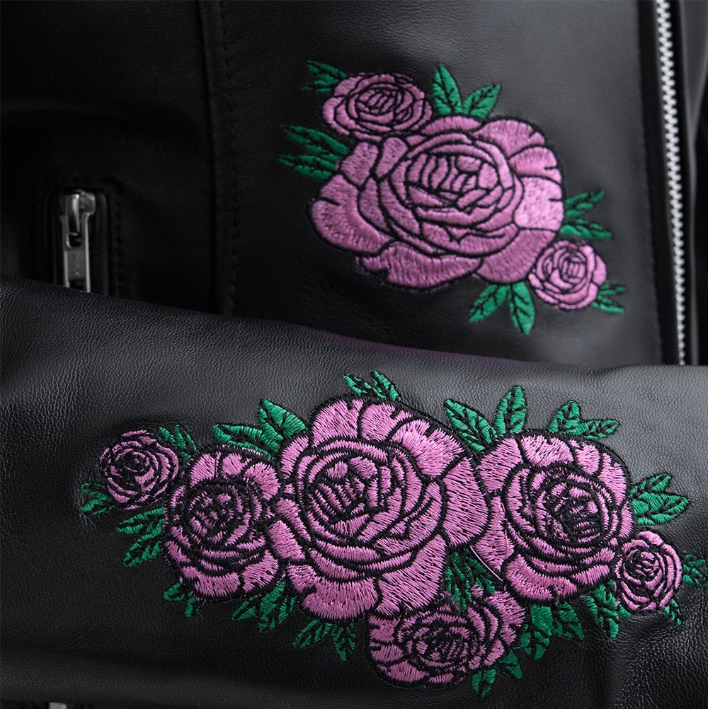 Blossom - Women's Motorcycle Leather Jacket Women's Motorcycle Leather Jacket Best Leather Ny
