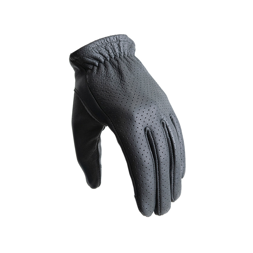 BRIG -  Leather Gloves Gloves Best Leather Ny XS Black Perforated 