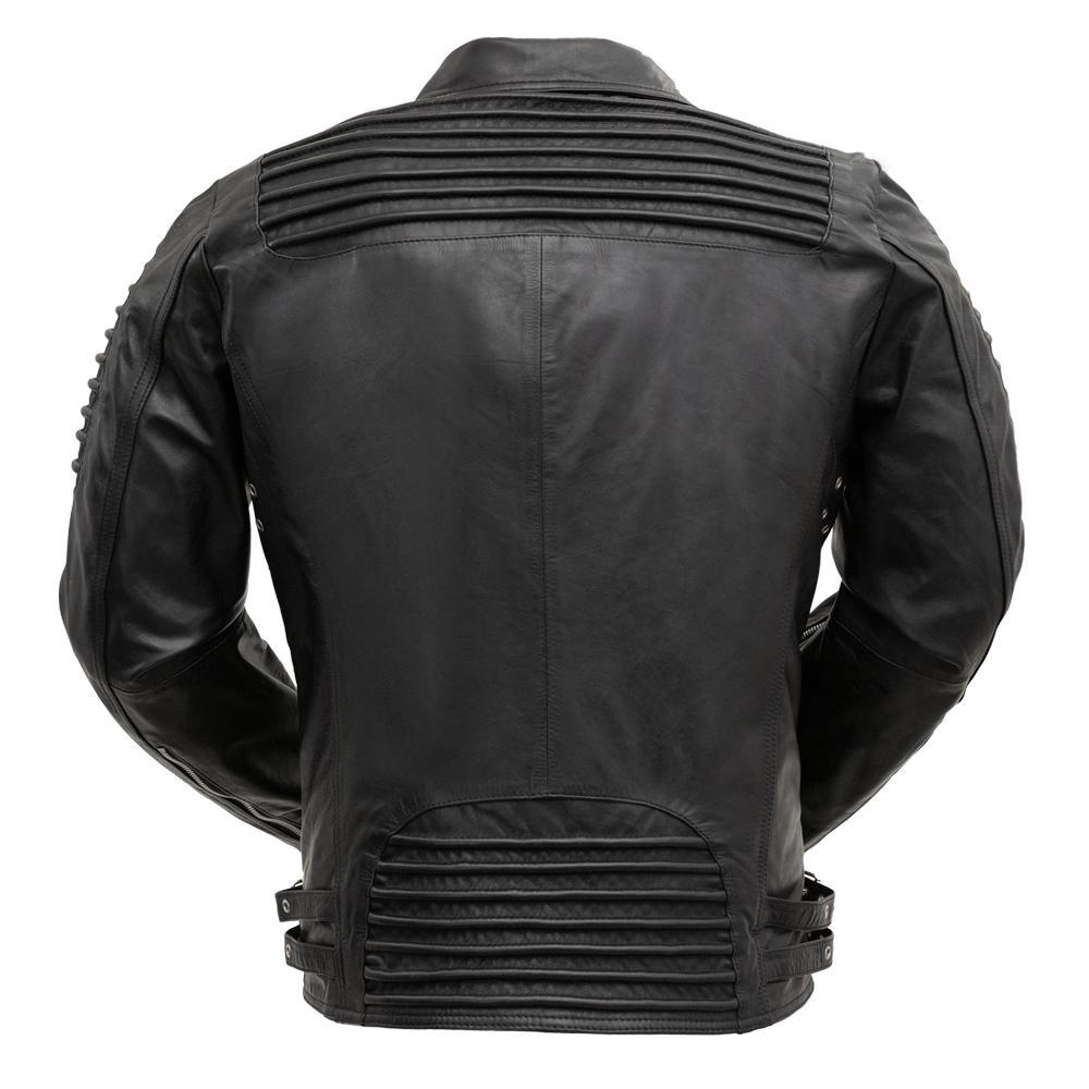 Brooklyn - Men's Fashion Lambskin Leather Jacket (Black)