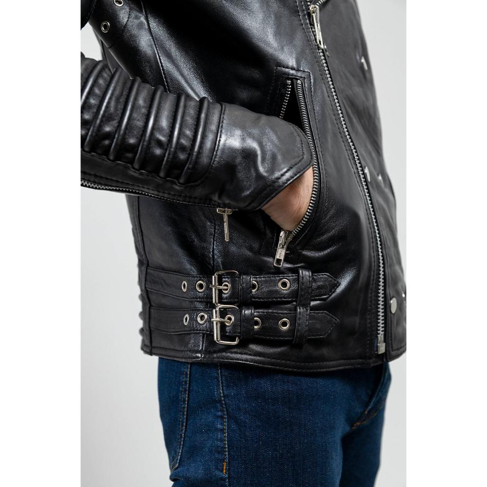 Brooklyn - Men's Fashion Lambskin Leather Jacket (Black) Men's Fashion Leather Jacket Best Leather Ny