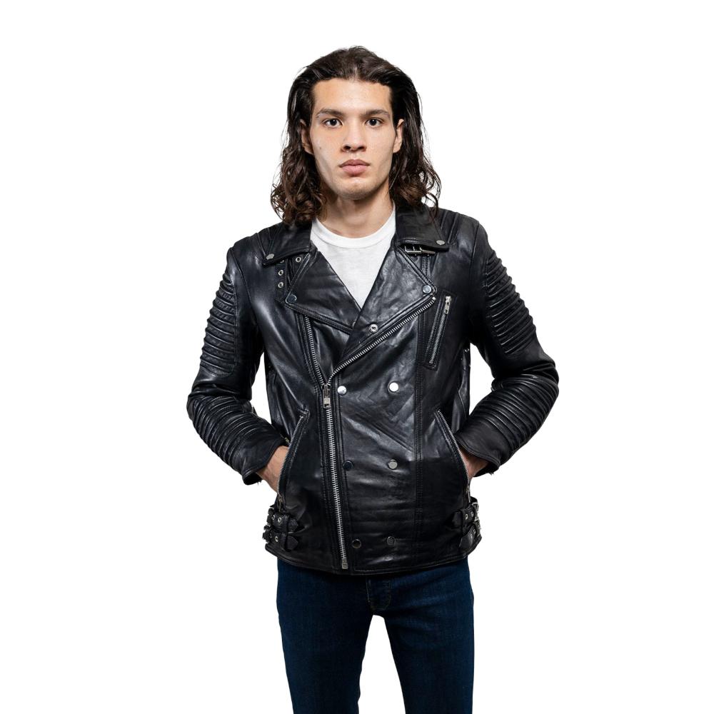Brooklyn - Men's Fashion Lambskin Leather Jacket (Black) Men's Fashion Leather Jacket Best Leather Ny