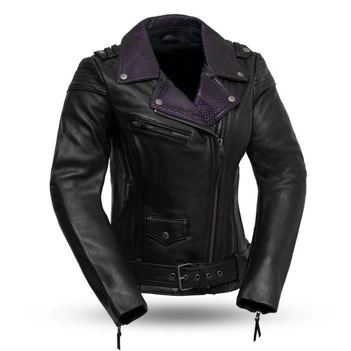 CERI Motorcycle Leather Jacket Women's Jacket Best Leather Ny XS Black 