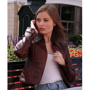 Charlotte - Women's Fashion Lambskin Leather Jacket