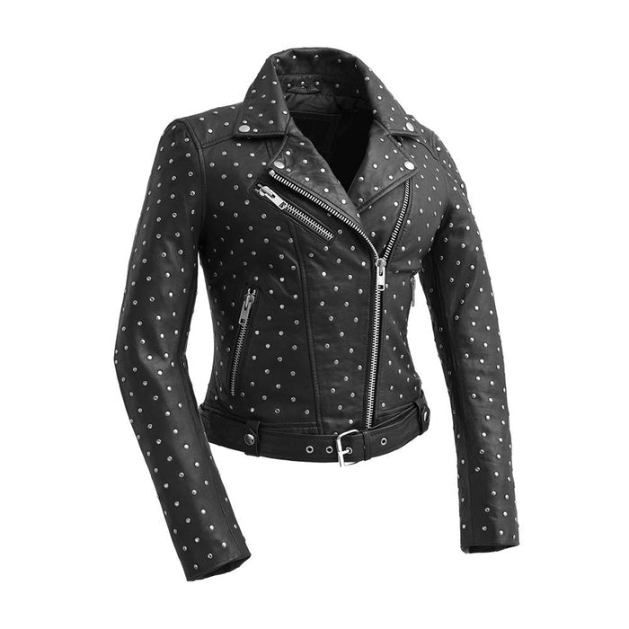 Claudia - Women's Fashion Leather Jacket (Black) Women's Fashion Leather Jacket Best Leather Ny Black XS