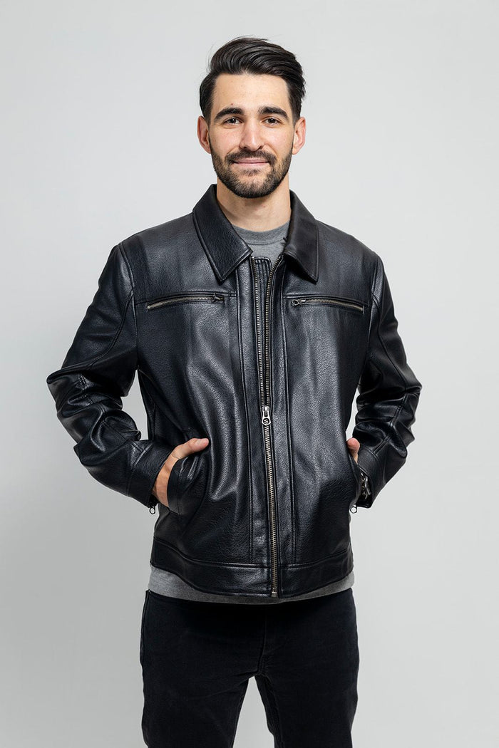 Conner - Men's Vegan Faux Leather Jacket Jacket Best Leather Ny   