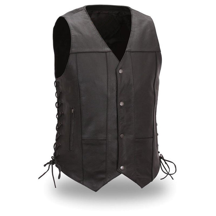 COSMO - Motorcycle Leather Vest Men's Leather Vest Best Leather Ny Standard S