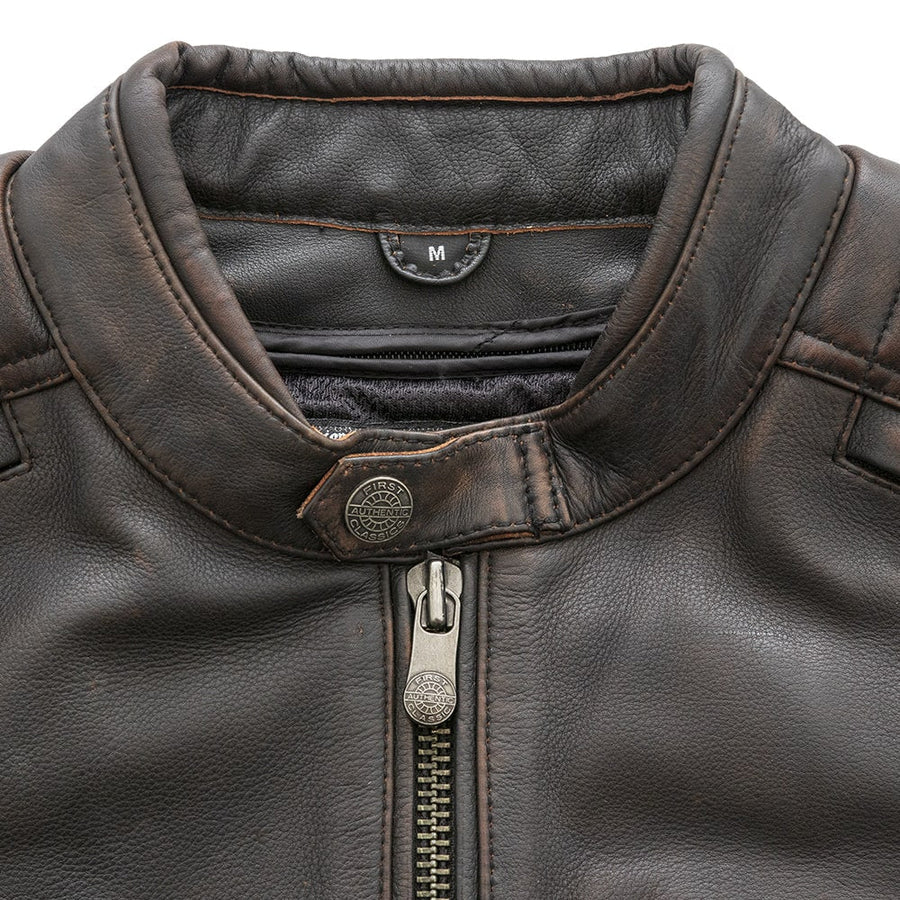 CRUSADER Motorcycle Leather Jacket Men's Motorcycle Jacket Best Leather Ny