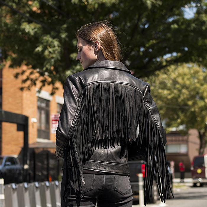 Daisy - Women's Fashion Leather Jacket (Black)