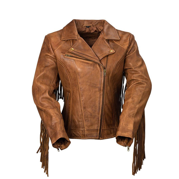 Daisy - Women's Fashion Leather Jacket (Whiskey) Jacket Best Leather Ny XS Whiskey 