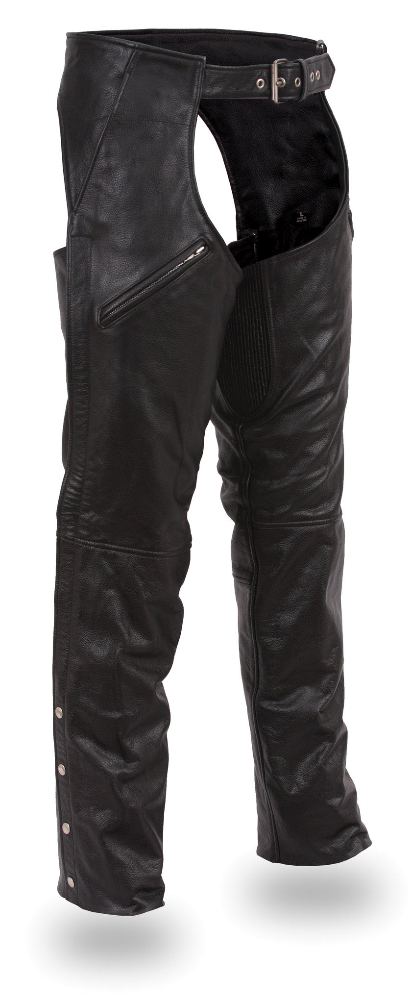 DAKOTA Motorcycle leather Chaps Chaps Best Leather Ny 3XS Black 
