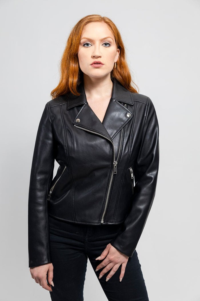 Demi - Women's Vegan Faux Leather Jacket Women's Vegan Jacket Best Leather Ny