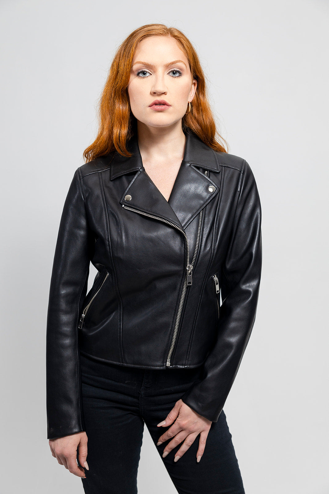 Demi - Women's Vegan Faux Leather Jacket Women's Vegan Jacket Best Leather Ny