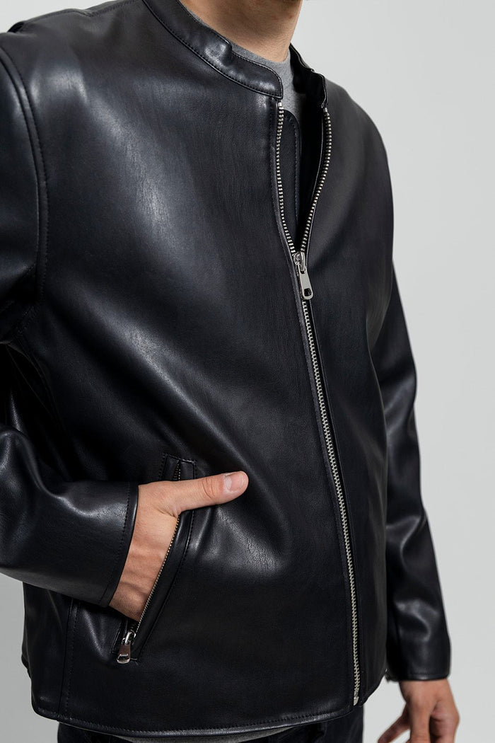Dillon - Men's Vegan Faux Leather Jacket Men's Vegan Jacket Best Leather Ny