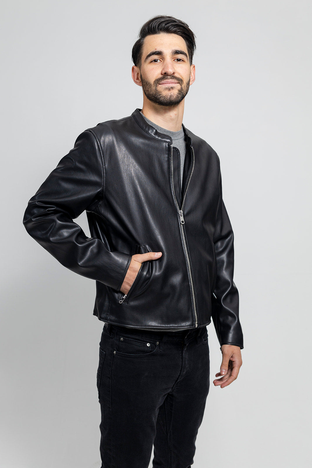 Dillon - Men's Vegan Faux Leather Jacket Men's Vegan Jacket Best Leather Ny