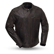 EAGLE Motorcycle Leather Jacket Men's Jacket Best Leather Ny S Black/Olive 