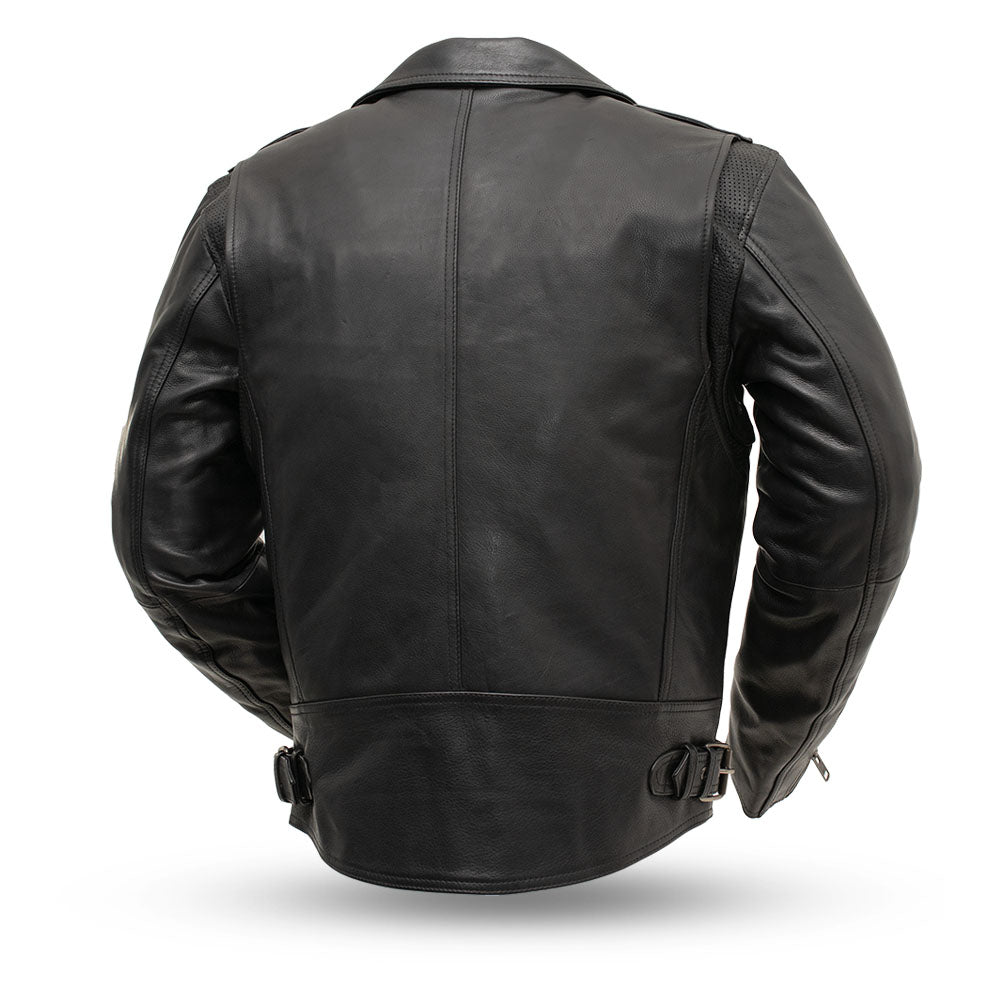 FAST SAGA Men's Leather Motorcycle Jacket Men's Motorcycle Jacket Best Leather Ny