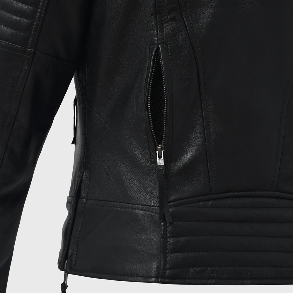 FASHIONABLE Motorcycle Leather Jacket Women's Motorcycle Leather Jacket Best Leather Ny