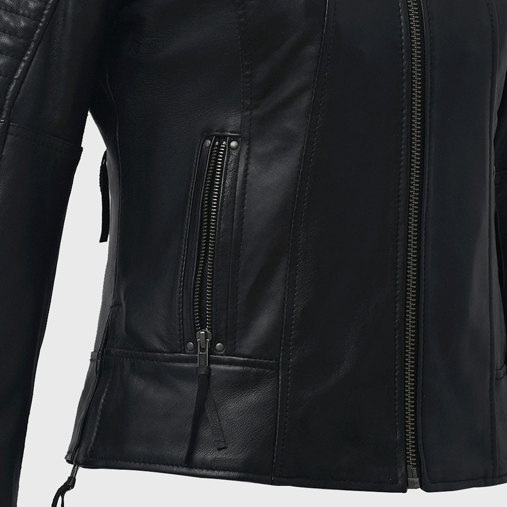 FASHIONABLE Motorcycle Leather Jacket Women's Motorcycle Leather Jacket Best Leather Ny
