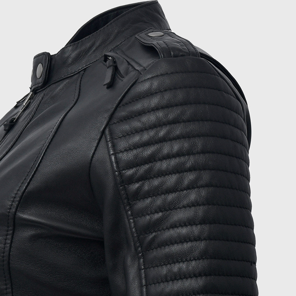 FASHIONABLE Motorcycle Leather Jacket Women's Motorcycle Leather Jacket Best Leather Ny