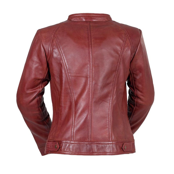 Favorite - Women's Fashion Leather Jacket (Oxblood) Jacket Best Leather Ny   