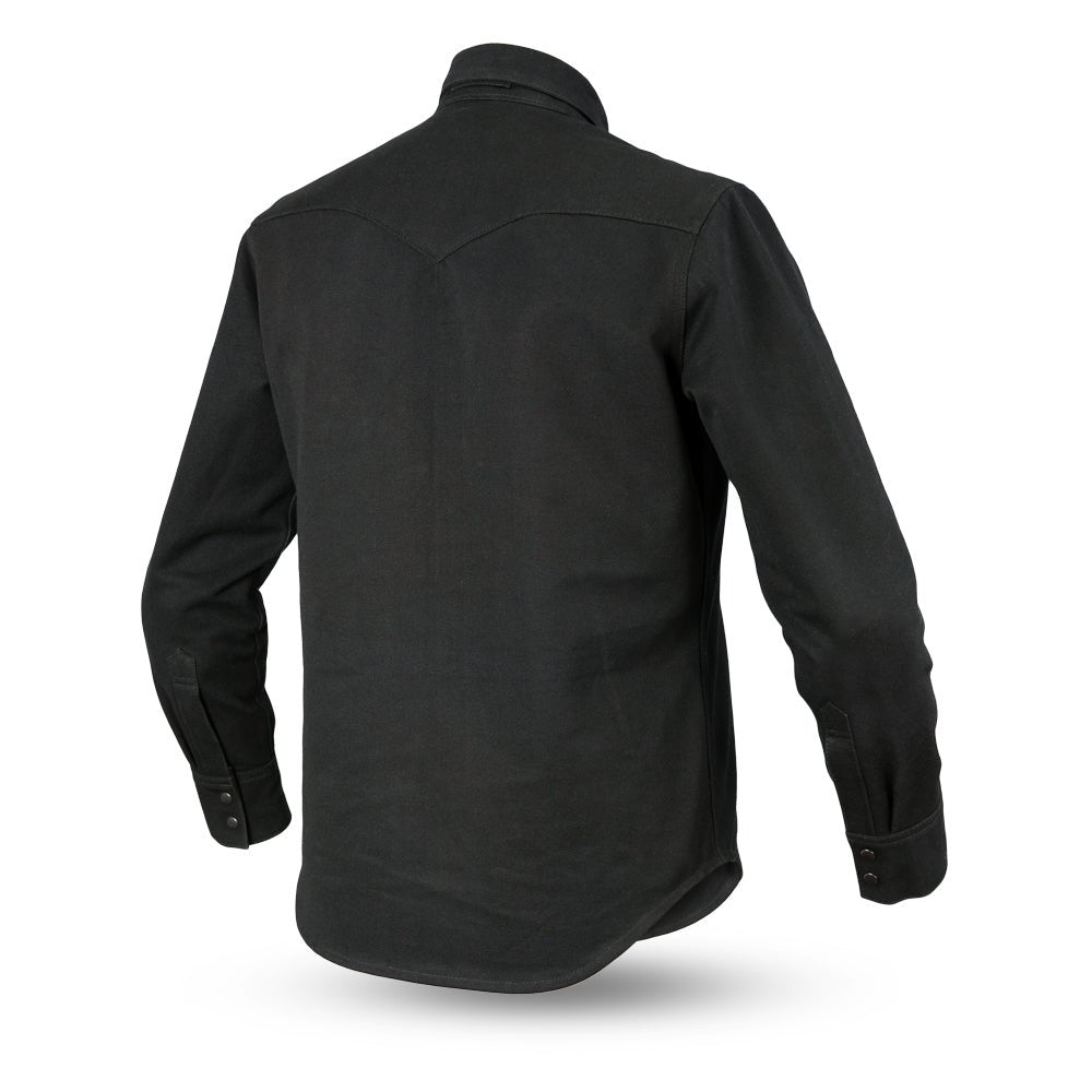 Voyager Men's Motorcycle Canvas Shirt Garage Sale Best Leather NY Company