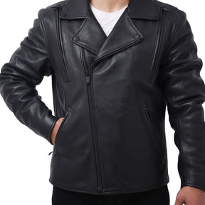 GAMER Motorcycle Leather Jacket Men's Jacket Best Leather Ny   