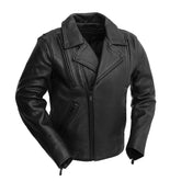 GAMER Motorcycle Leather Jacket Men's Jacket Best Leather Ny XS Black 