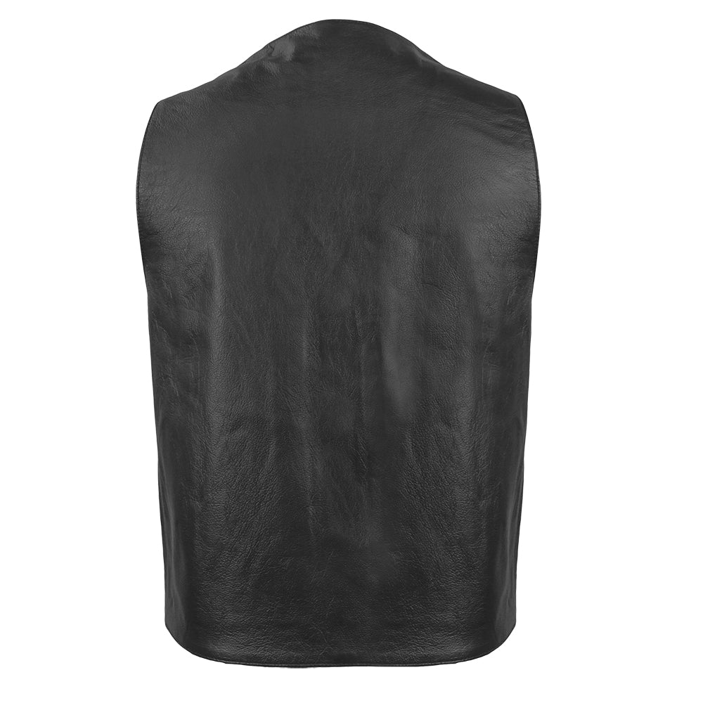 MOFFIT - Motorcycle Leather Vest Men's Leather Vest Best Leather Ny