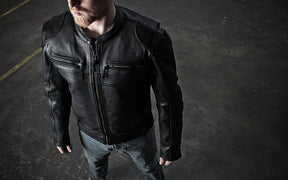 HACKER Motorcycle Leather Jacket
