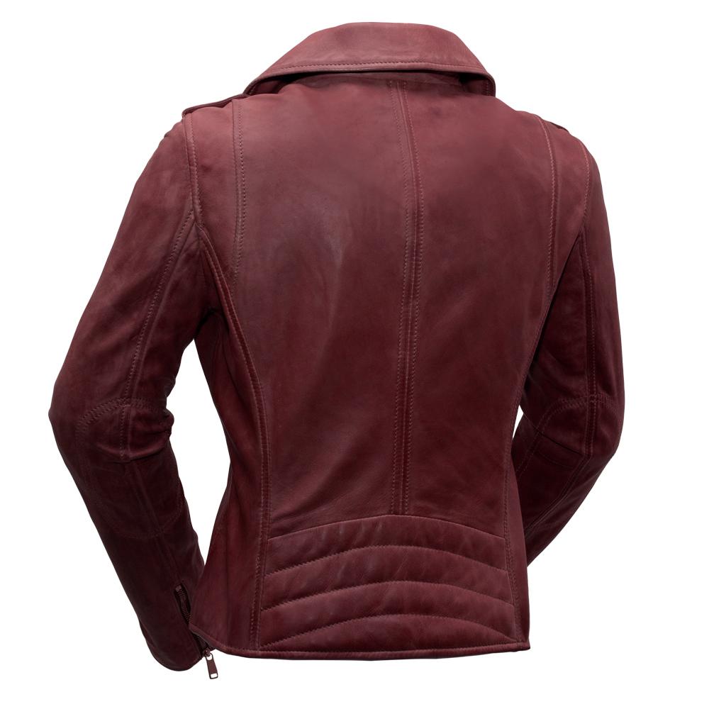 Harper - Women's Fashion Leather Jacket (Sangria) Women's Fashion Leather Jacket Best Leather Ny