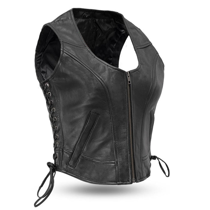 HAVENLY RACER Motor Style Leather Vest