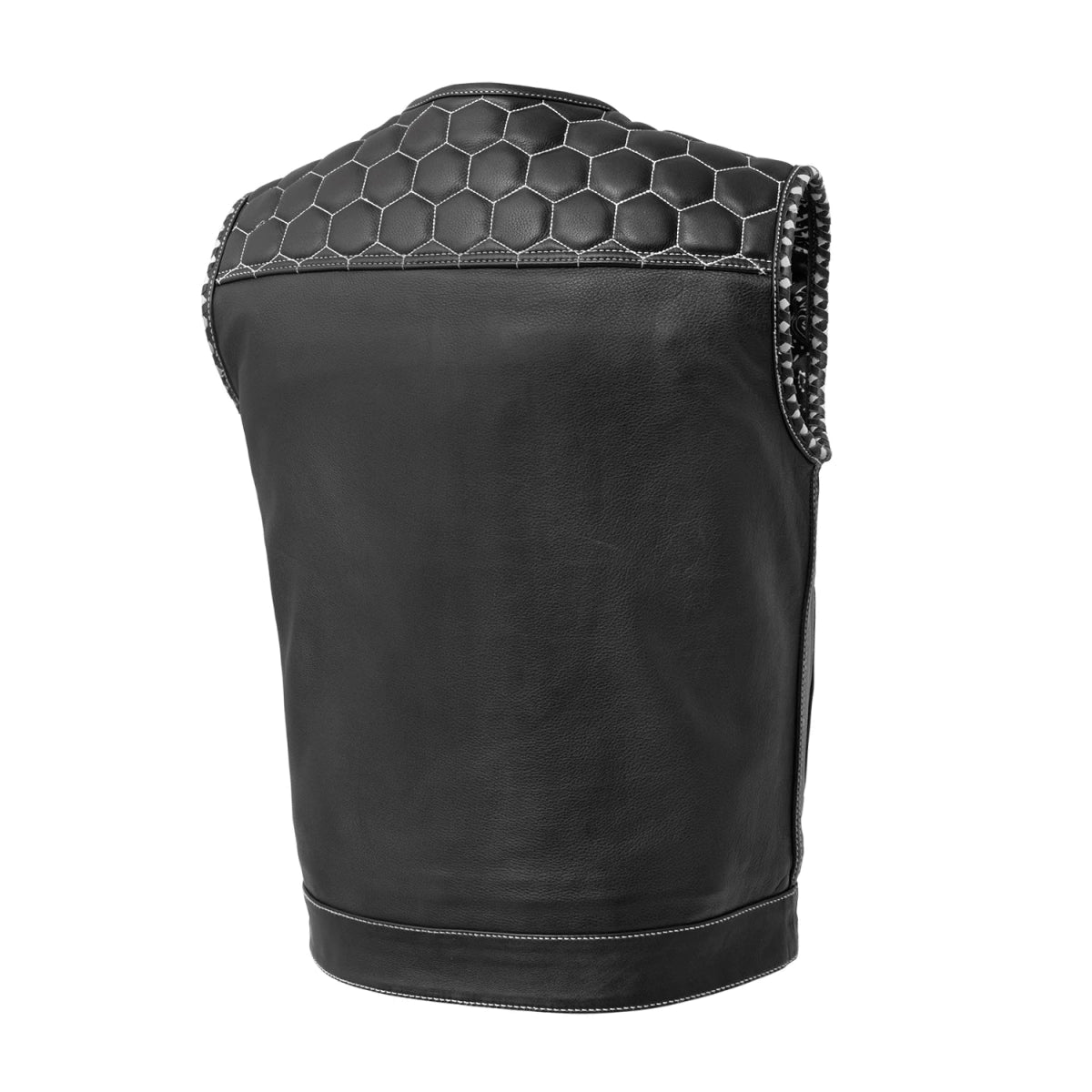 Summit Men's Club Style Leather Vest Men's Leather Vest Best Leather NY Company