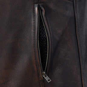 HUNTER Scooter Style Leather Jacket Men's Jacket Best Leather Ny   