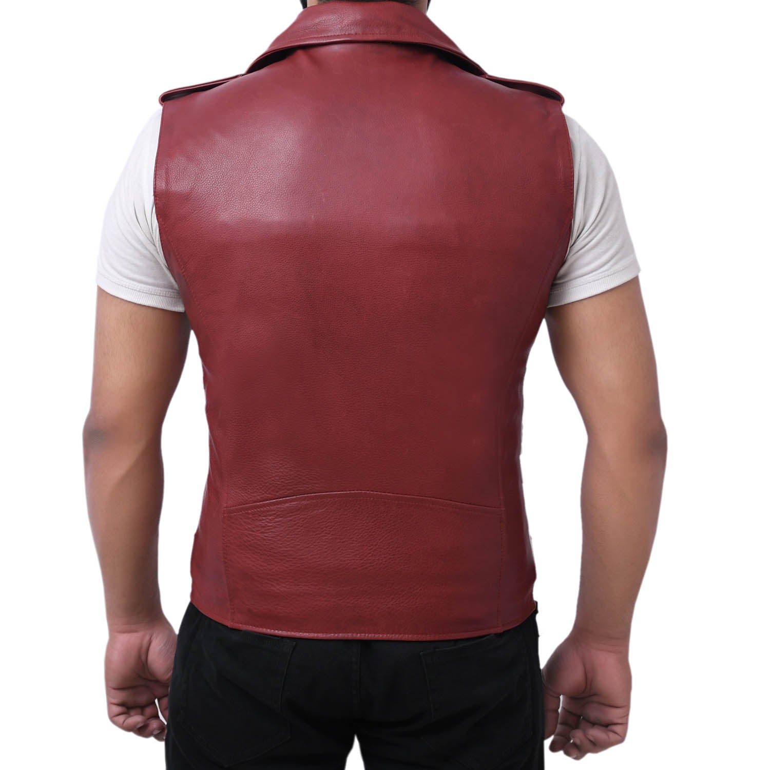 ICONIC - Motorcycle Leather Vest Men's Leather Vest Best Leather Ny