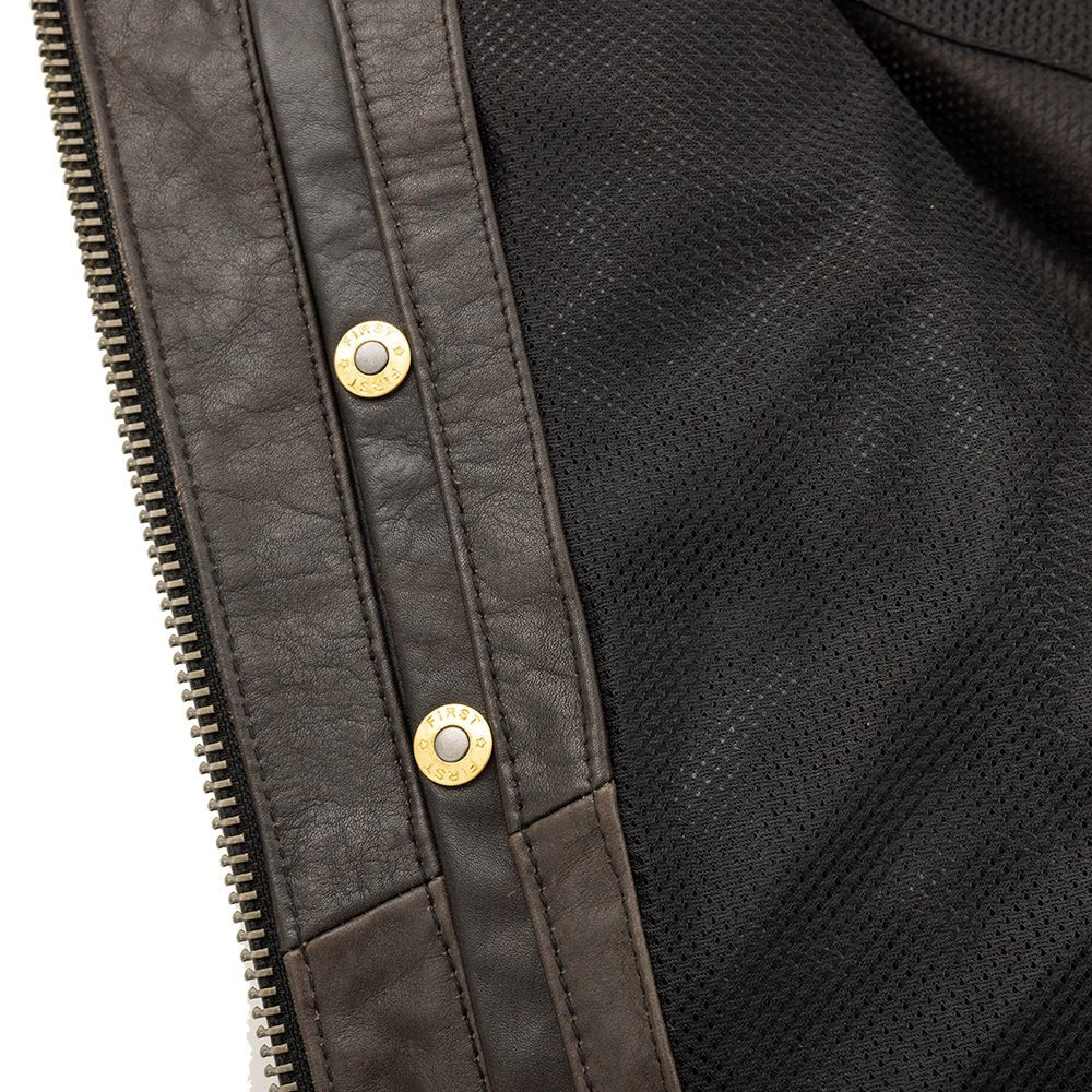 Mad Max - Men's Leather Motorcycle Jacket (Antique Brown) Men's Motorcycle Jacket Best Leather Ny