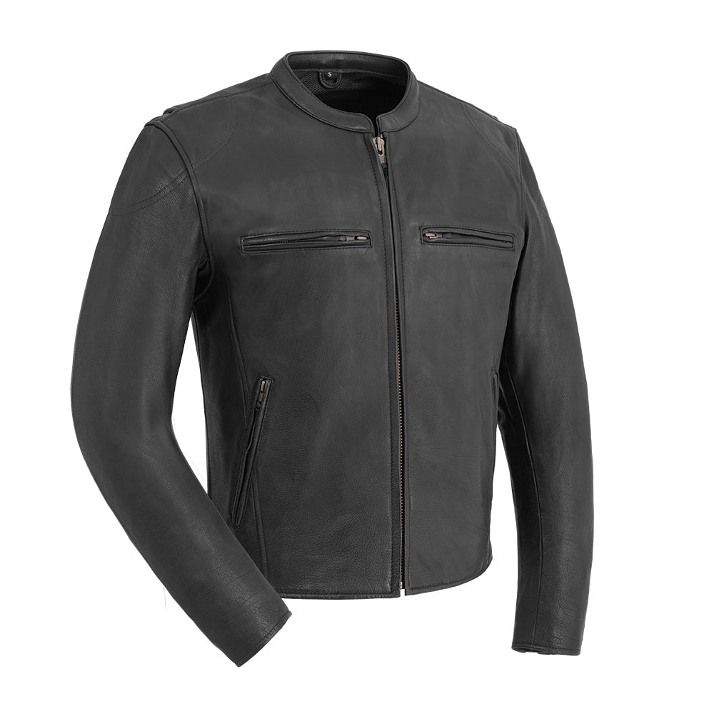 Mad Max - Men's Leather Motorcycle Jacket (Black) Men's Motorcycle Jacket Best Leather Ny